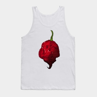 Habanero Chilli Pepper Sticker Spicy Hot Jalapeno Carolina Reaper Tank Top